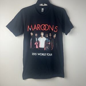 Maroon 5 2015 World Tour Concert Graphic T-shirt Size Small